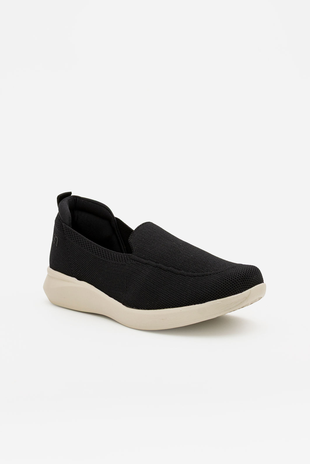 Tênis Slip On em Tricô Usaflex Preto Tênis Slip On em Tricô Usaflex Preto