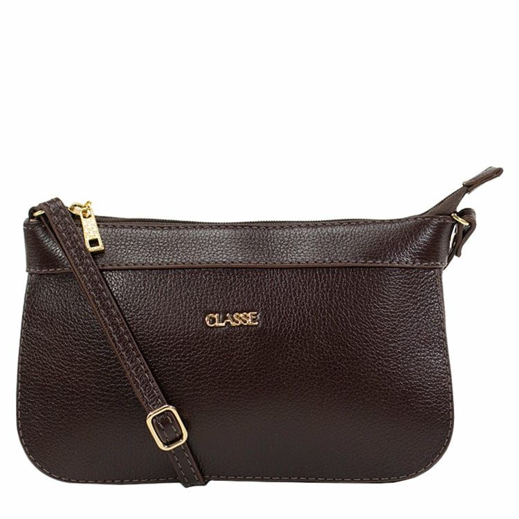 Bolsa Transversal em Couro Marrom Bolsa Transversal em Couro Marrom
