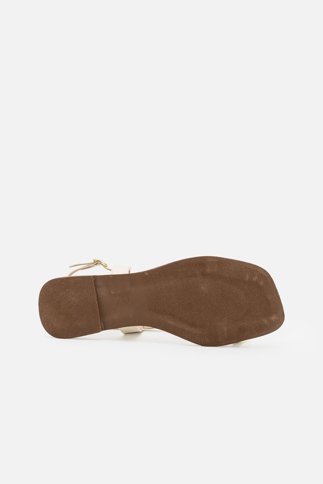 Rasteira Moderna com Enfeite Dedão Off White