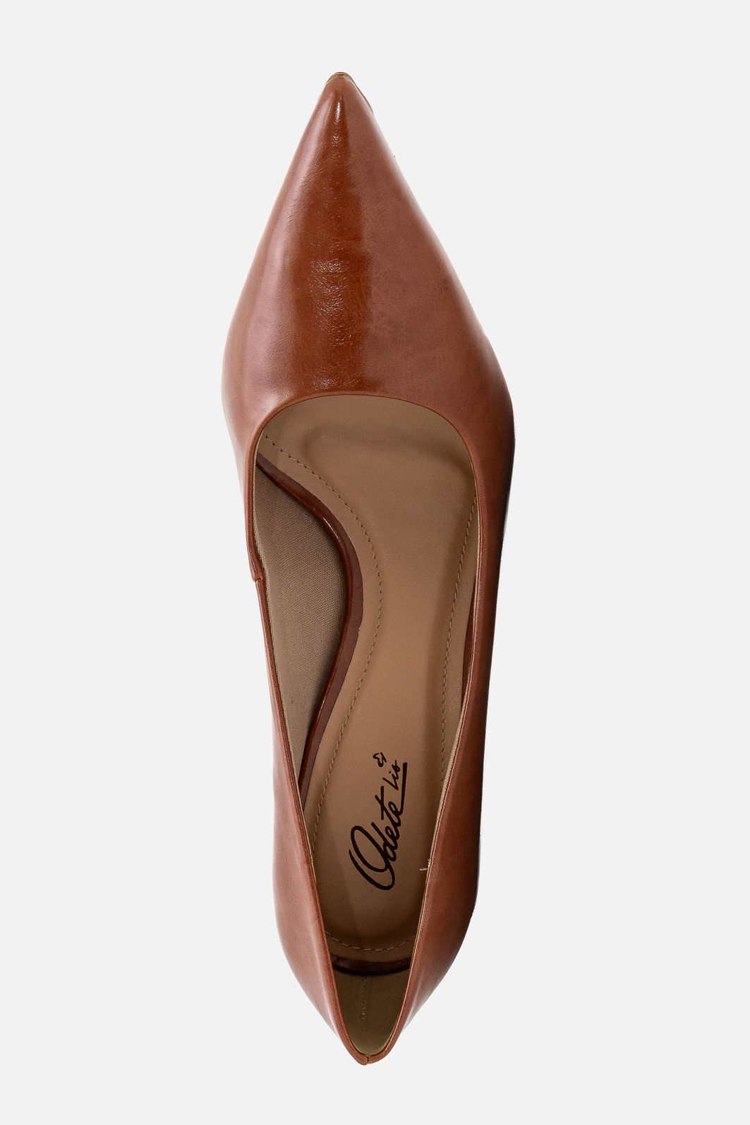 Scarpin Clássico com Salto Geométrico Tostado Scarpin Clássico com Salto Geométrico Tostado