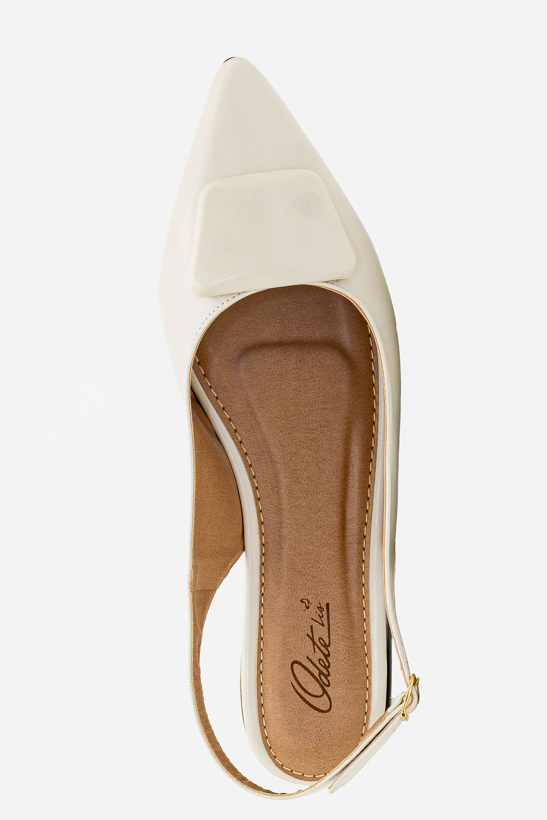 Chanel Rasteiro com Enfeite Off White Chanel Rasteiro com Enfeite Off White