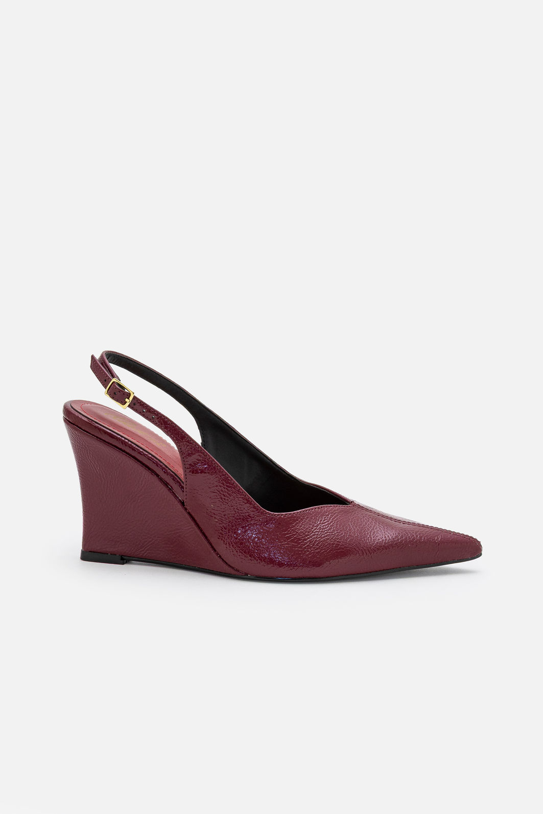 Slingback com Salto Anabela Bordo Slingback com Salto Anabela Bordo