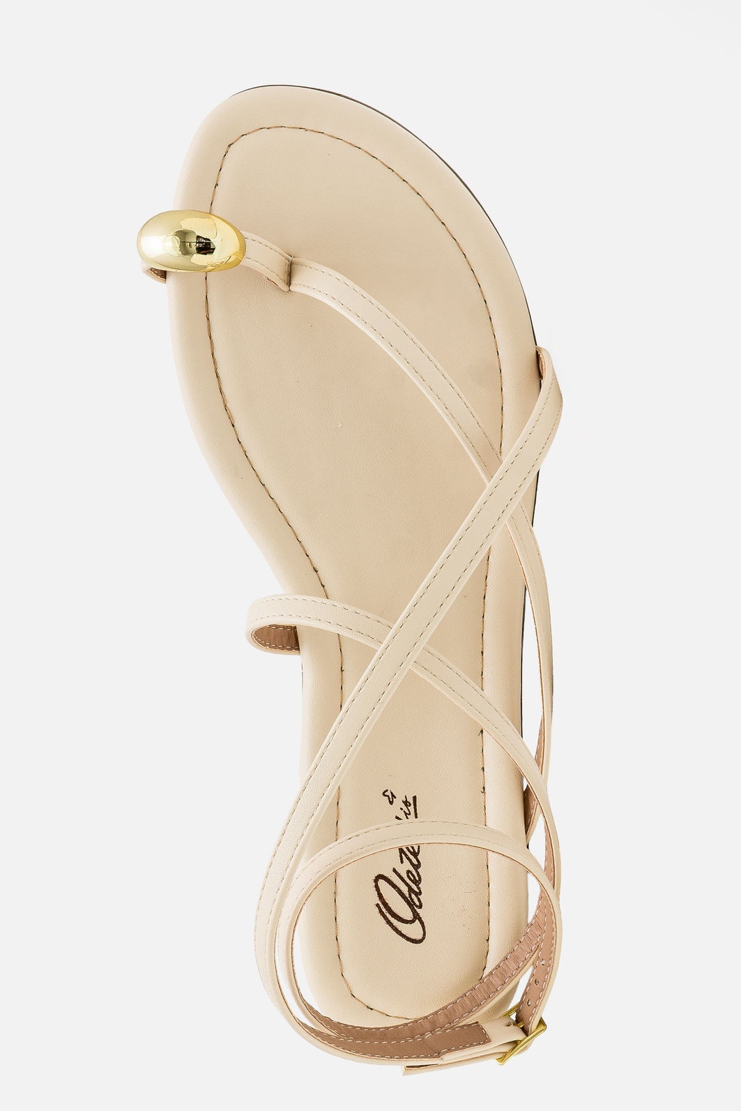 Rasteira com Dedão e Tornozeleira Off White Rasteira com Dedão e Tornozeleira Off White