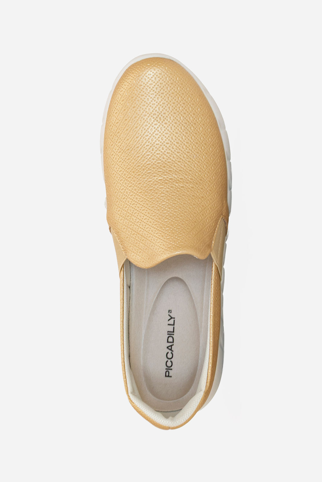 Tênis Slip On Prático Piccadilly Champagne Tênis Slip On Prático Piccadilly Champagne