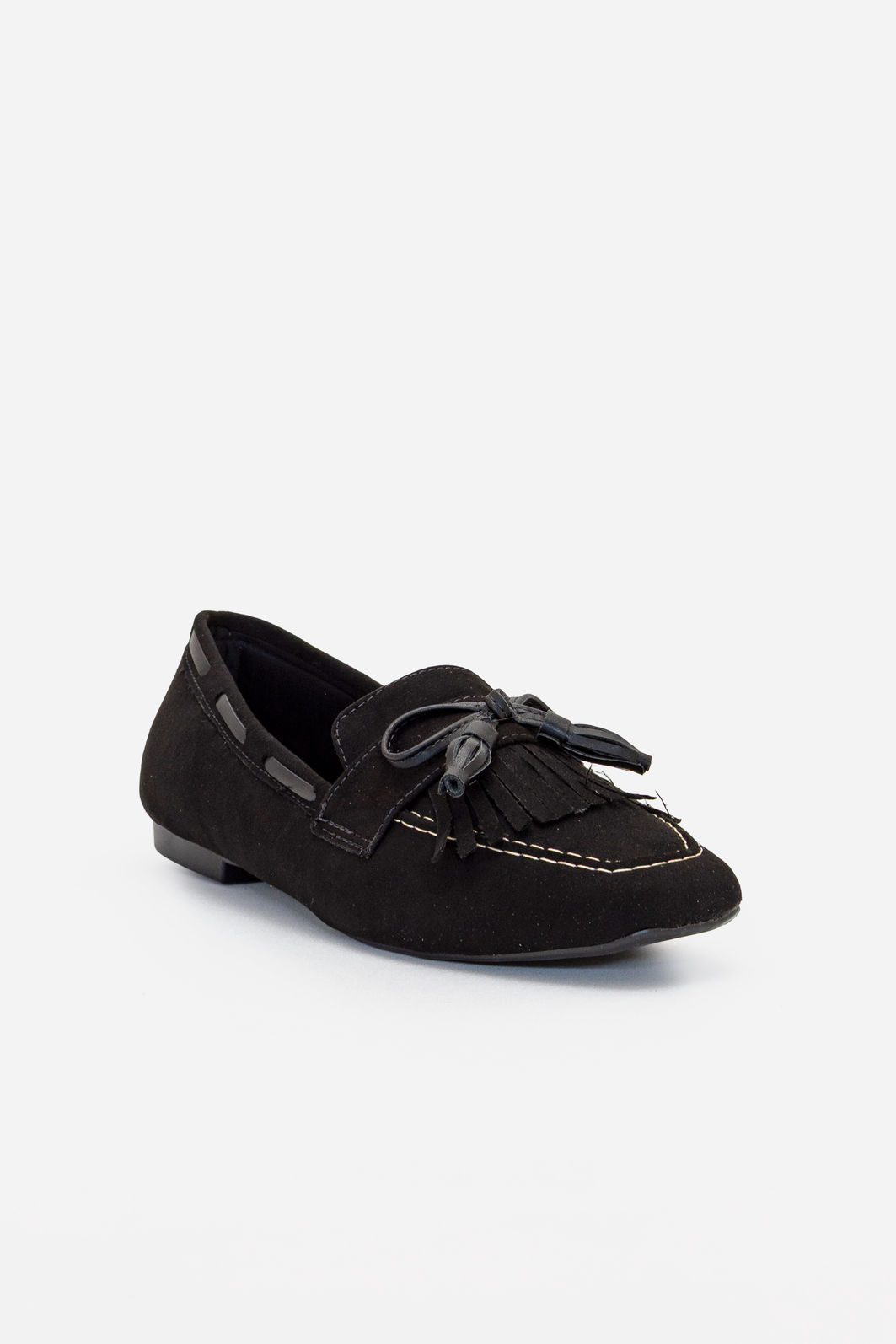 Mocassim em Camurça com Franja Preto Mocassim em Camurça com Franja Preto