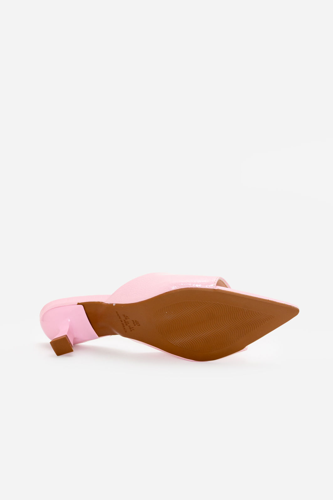 Mule com Tira Larga e Salto Baixo Rosa Claro Mule com Tira Larga e Salto Baixo Rosa Claro