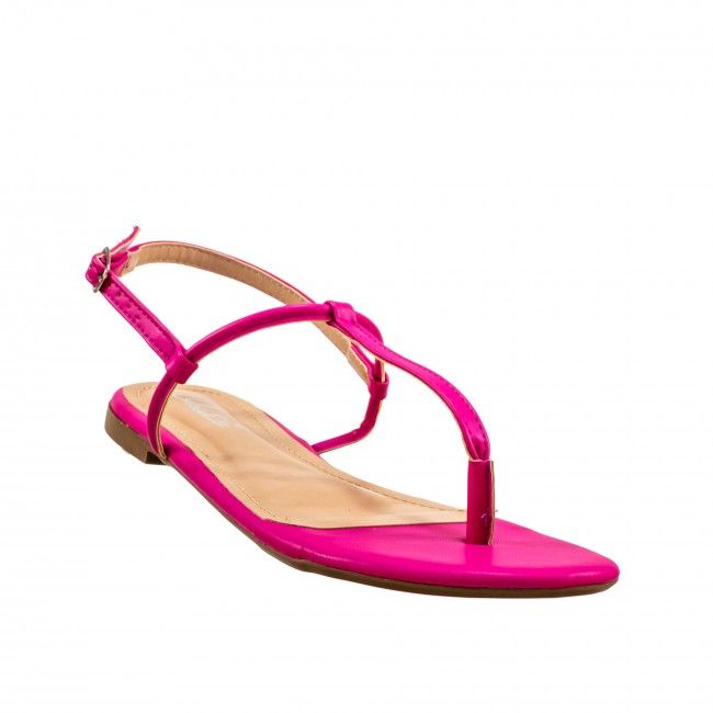 Rasteira Básica Minimalista Tiras Pink