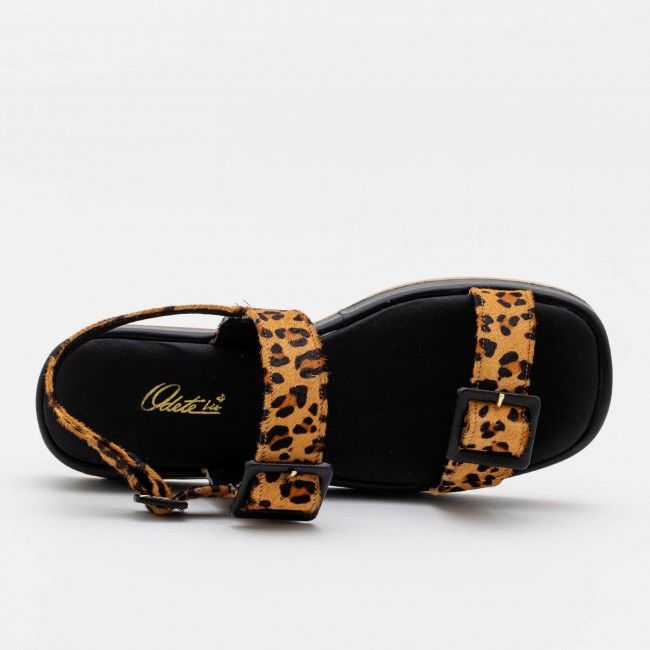 Sandália Flatform com Fivelas Ajustáveis Onça