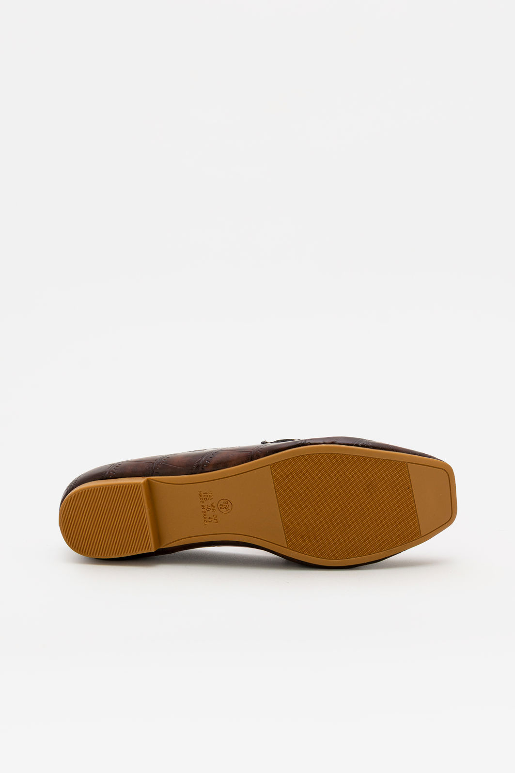 Mocassim Tradicional em Croco com Detalhe Metálico Marrom Mocassim Tradicional em Croco com Detalhe Metálico Marrom