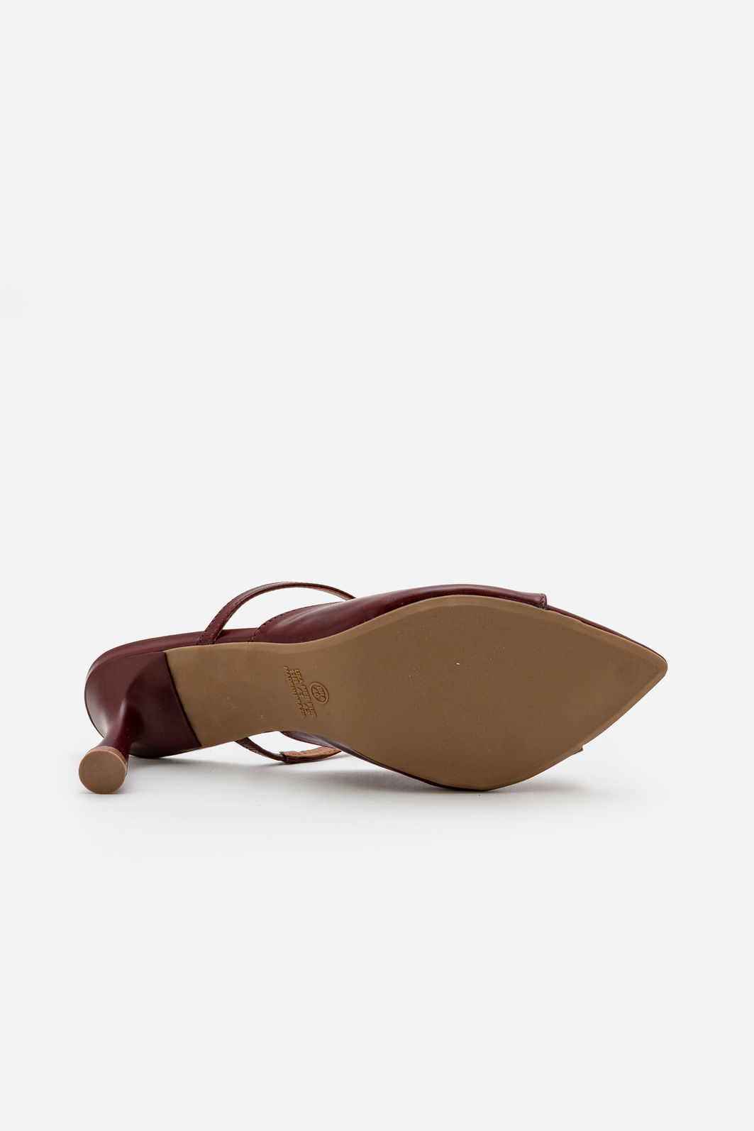 Mule com Salto Taça Elegante Bordo
