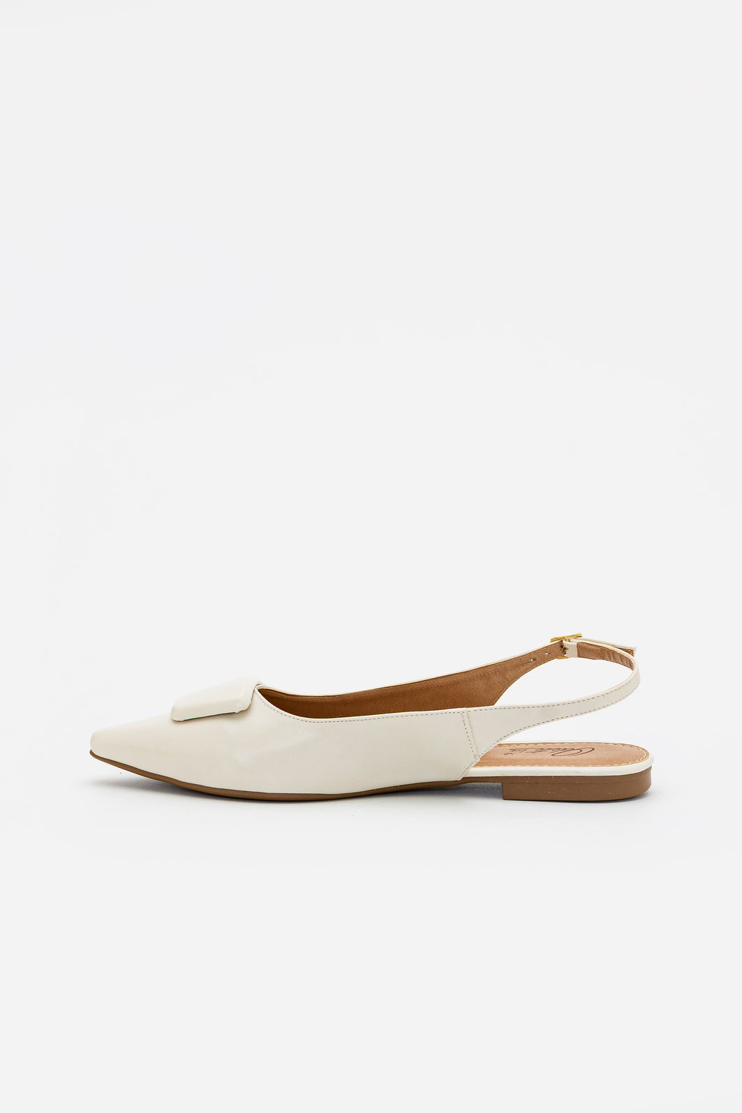 Chanel Rasteiro com Enfeite Off White Chanel Rasteiro com Enfeite Off White