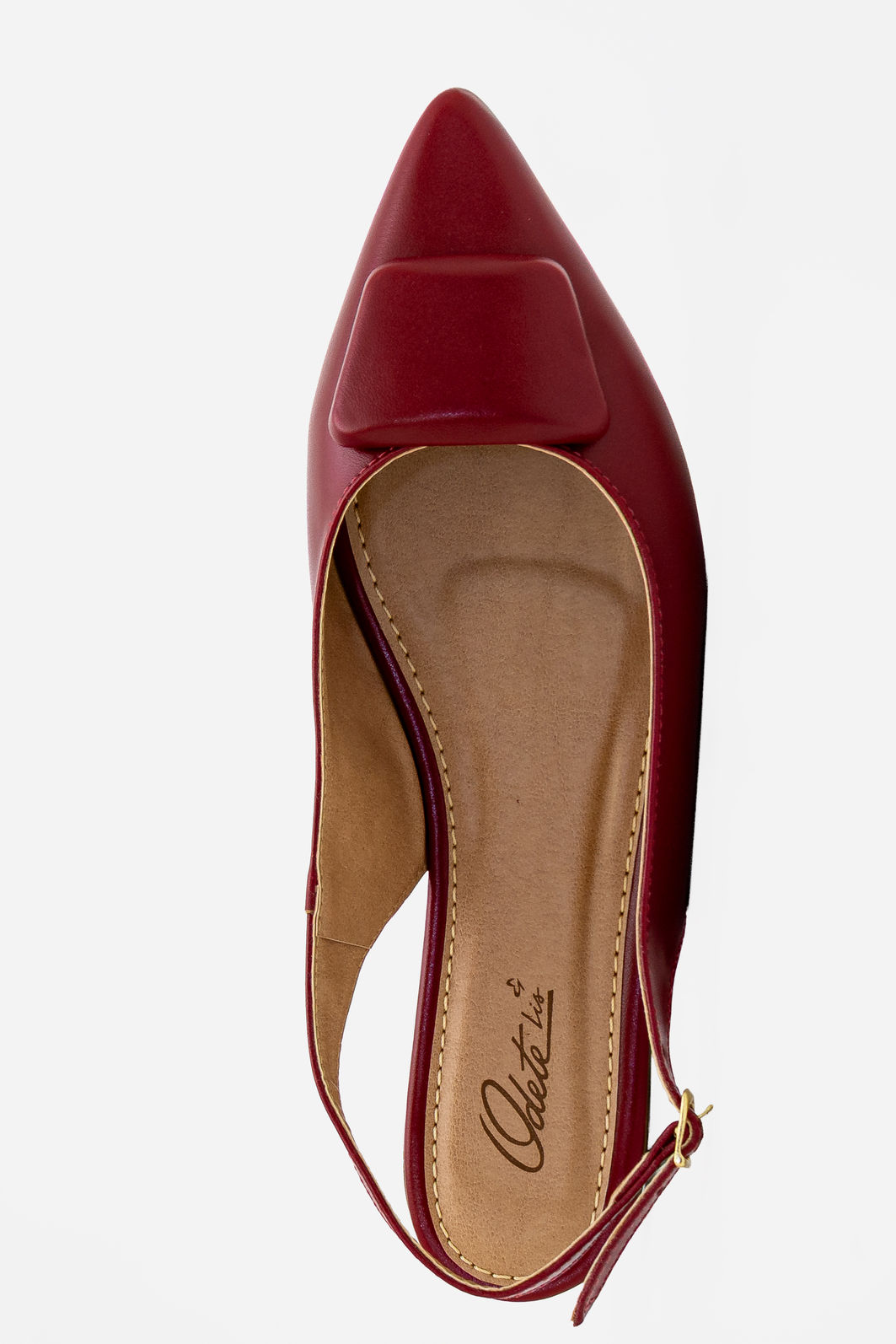 Chanel Rasteiro com Enfeite Bordô