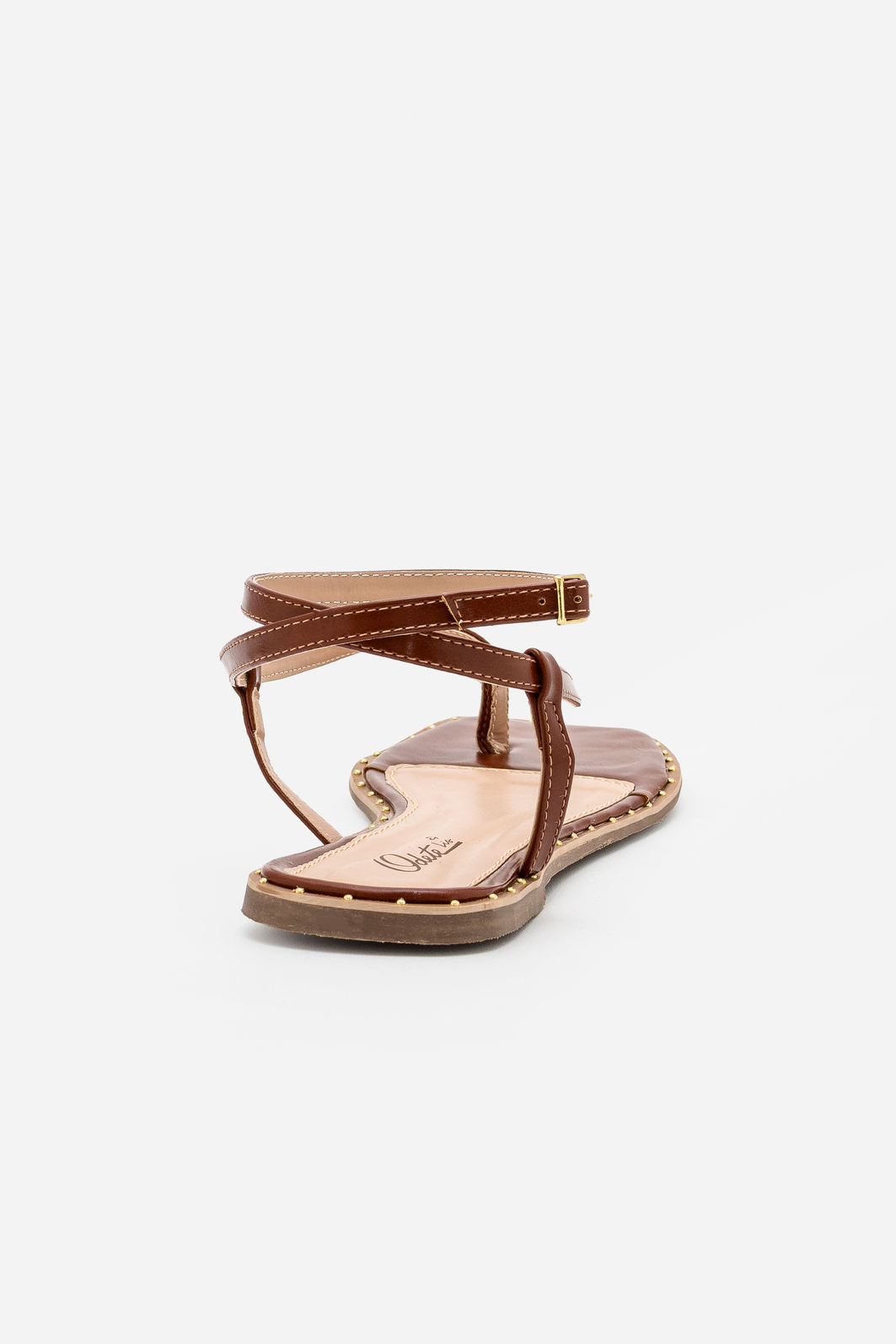 Rasteira Dedo Com Tornozeleira Tostado Rasteira Dedo Com Tornozeleira Tostado