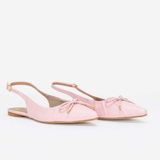 Slingback em Verniz Delicado Rose Slingback em Verniz Delicado Rose