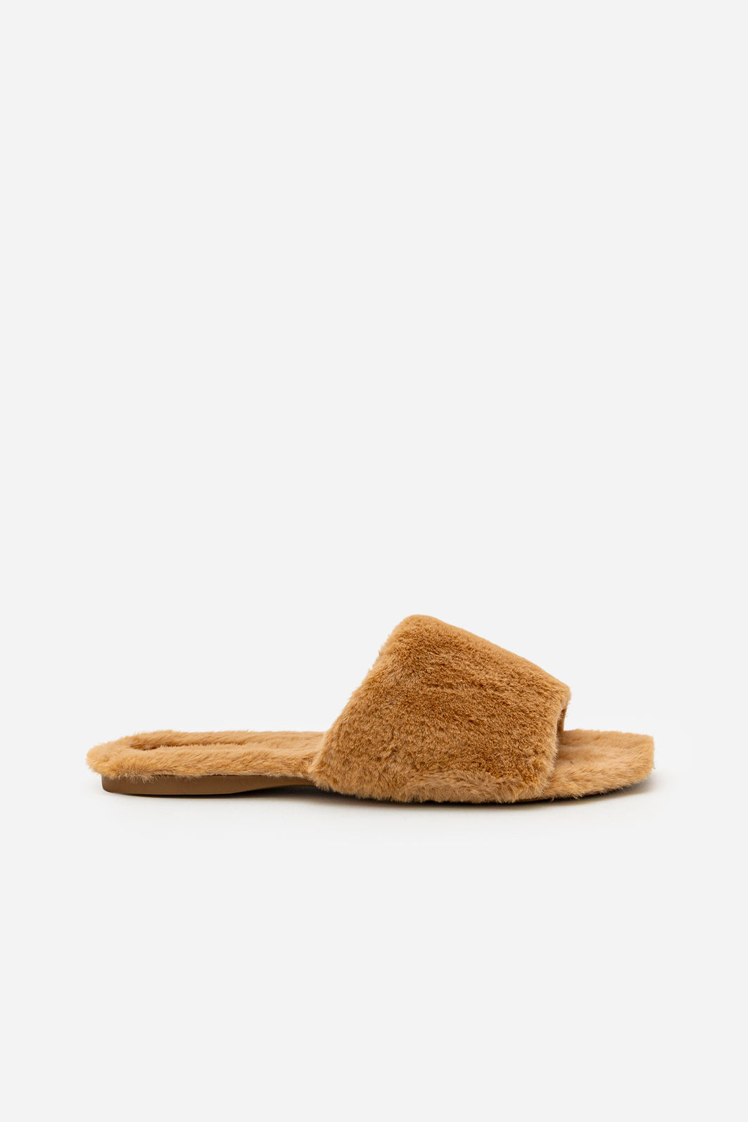 Pantufa com Tira Larga Bege Pantufa com Tira Larga Bege