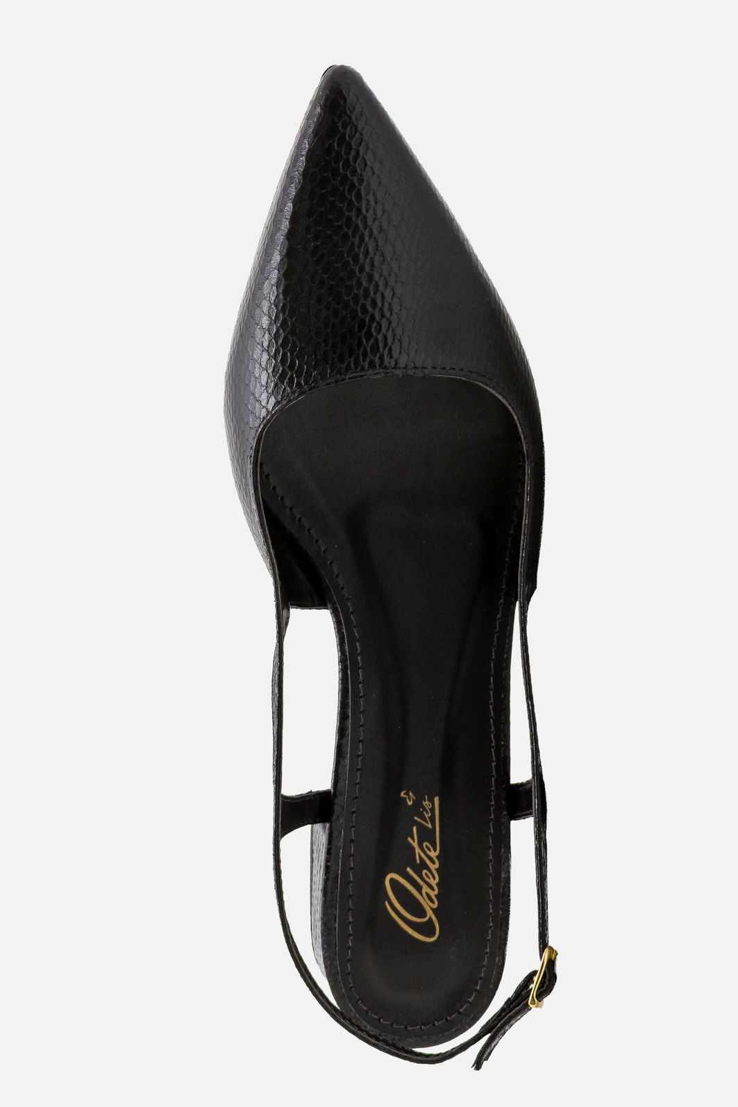 Chanel Texturizado com Salto Baixo Preto Chanel Texturizado com Salto Baixo Preto