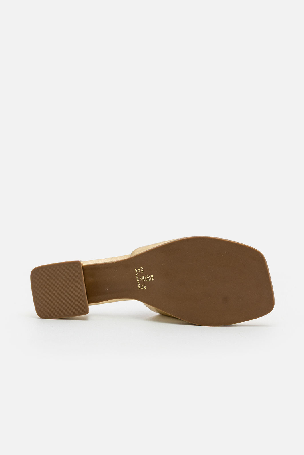 Mule em Couro com Max Flor Elegante Champagne Mule em Couro com Max Flor Elegante Champagne