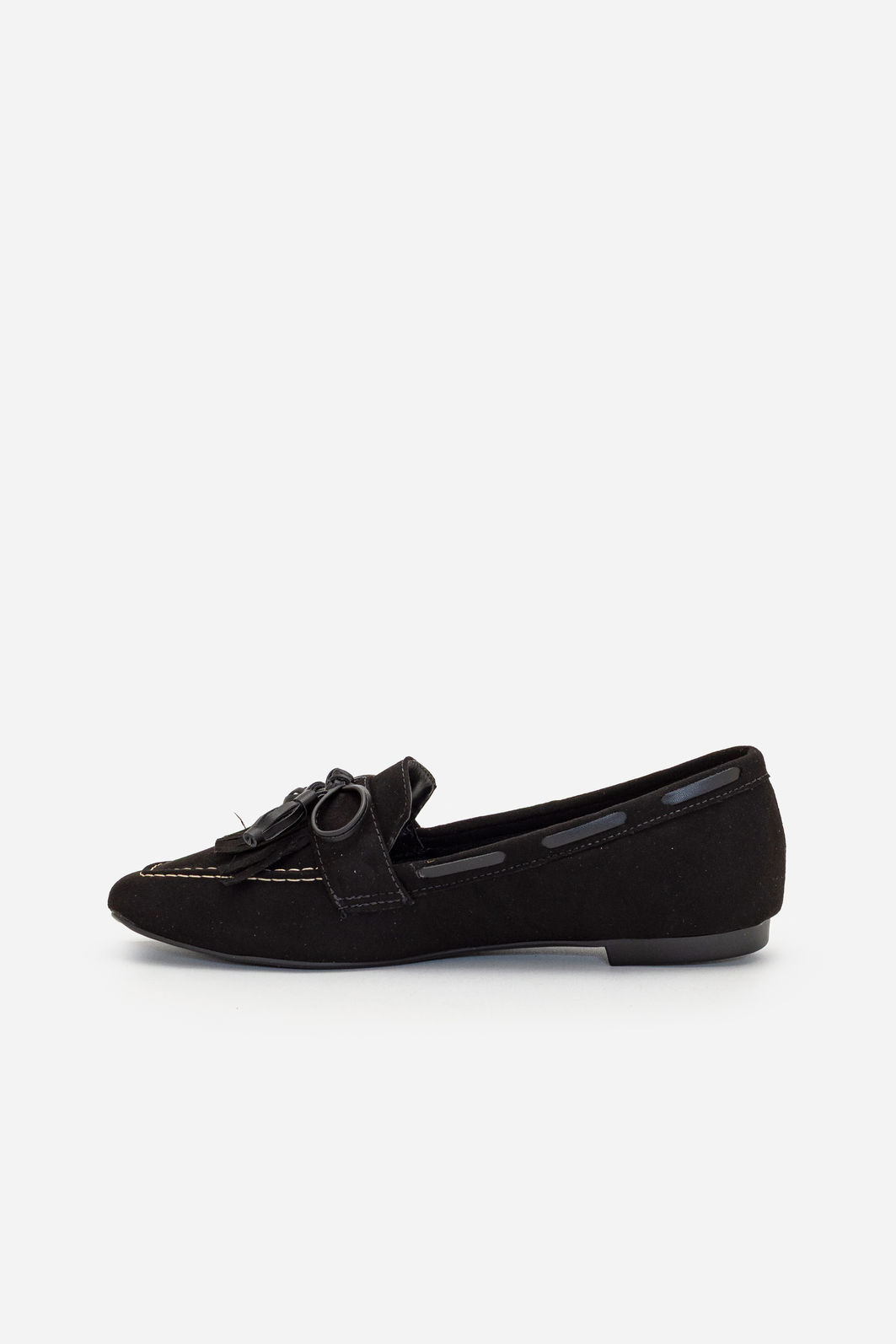 Mocassim em Camurça com Franja Preto Mocassim em Camurça com Franja Preto