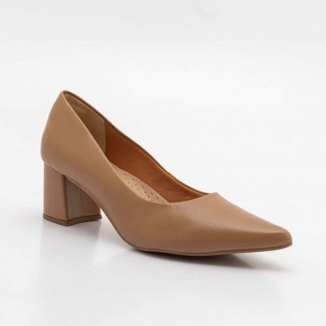 Scarpin Clássico em Couro Castor Scarpin Clássico em Couro Castor