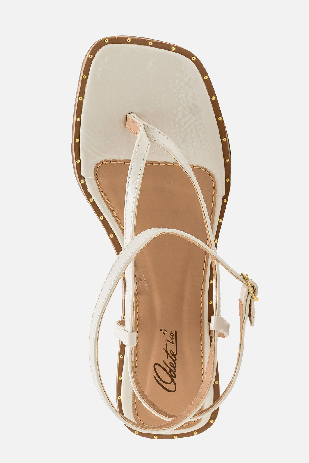 Rasteira Dedo Com Tornozeleira Branca