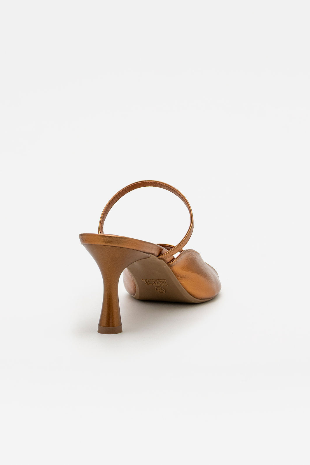 Mule com Salto Taça Elegante Bronze Mule com Salto Taça Elegante Bronze