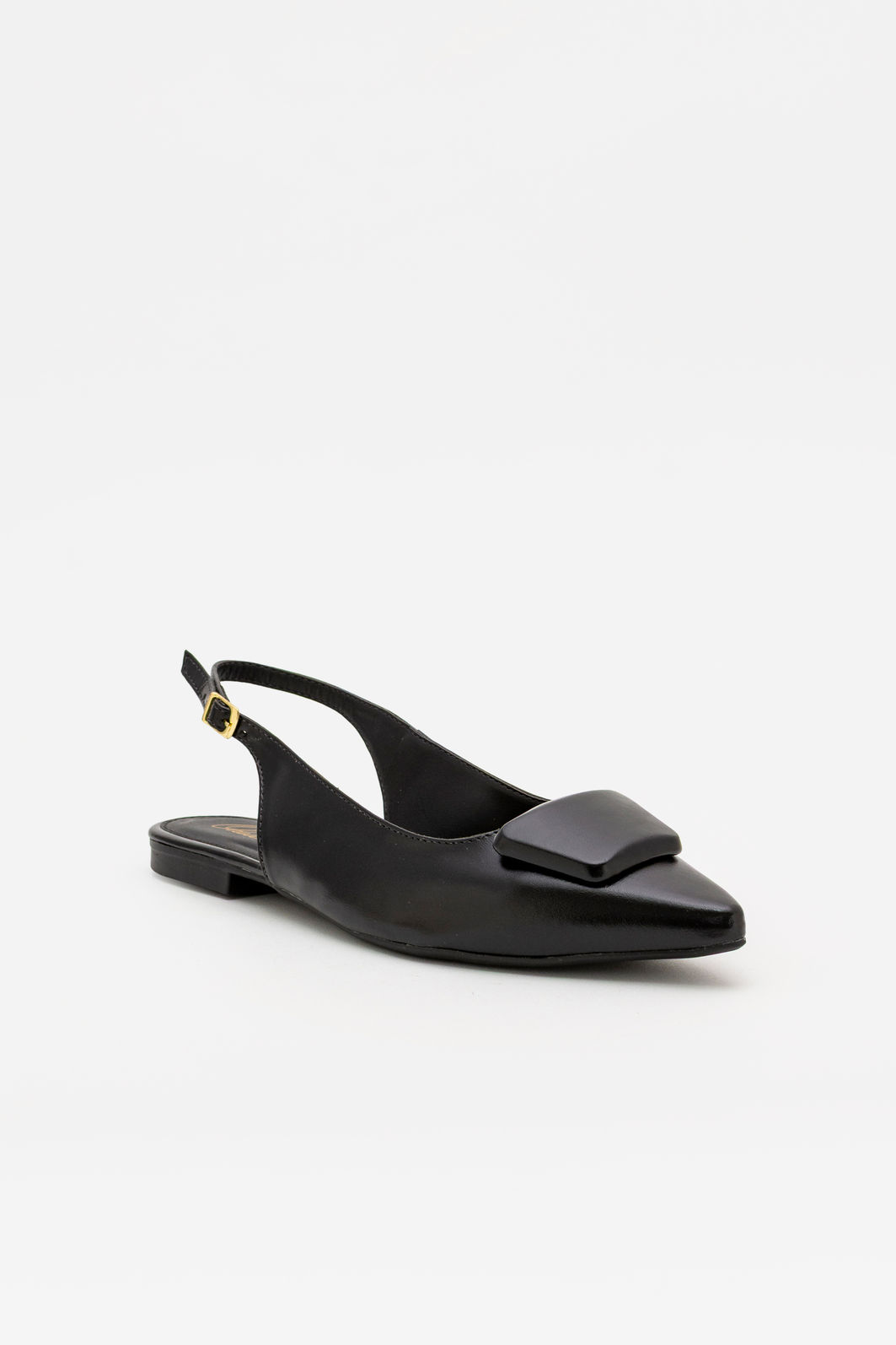 Chanel Rasteiro com Enfeite Preto Chanel Rasteiro com Enfeite Preto