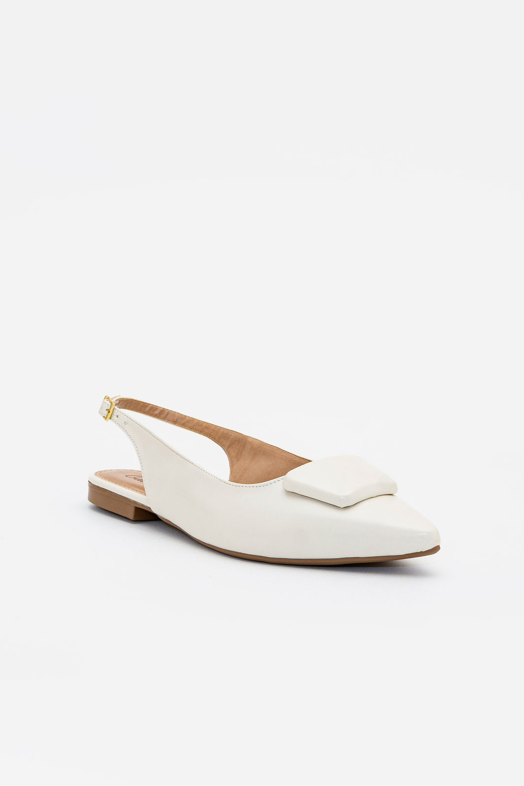 Chanel Rasteiro com Enfeite Off White Chanel Rasteiro com Enfeite Off White