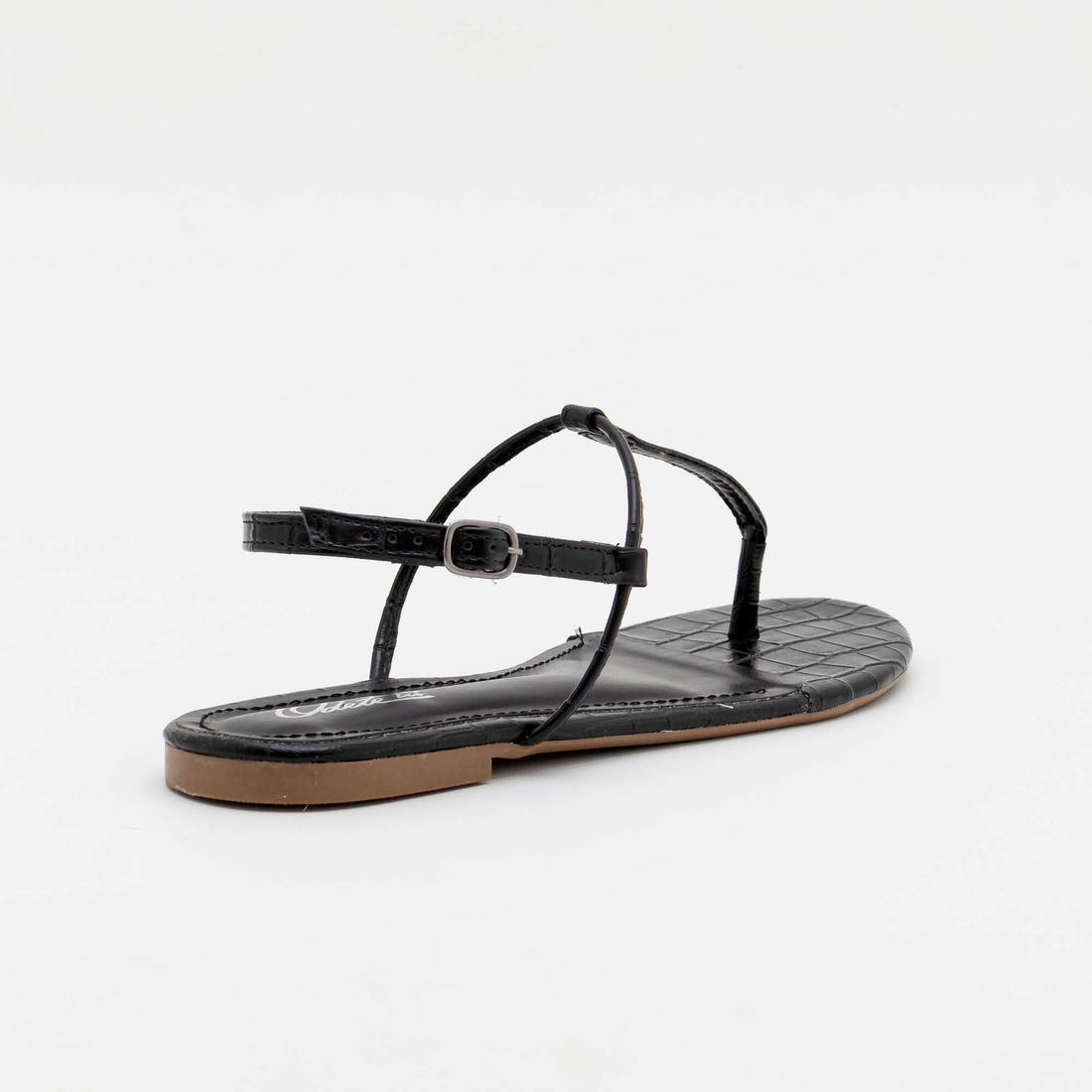 Rasteira Básica Tiras Minimalista Preta Rasteira Básica Tiras Minimalista Preta