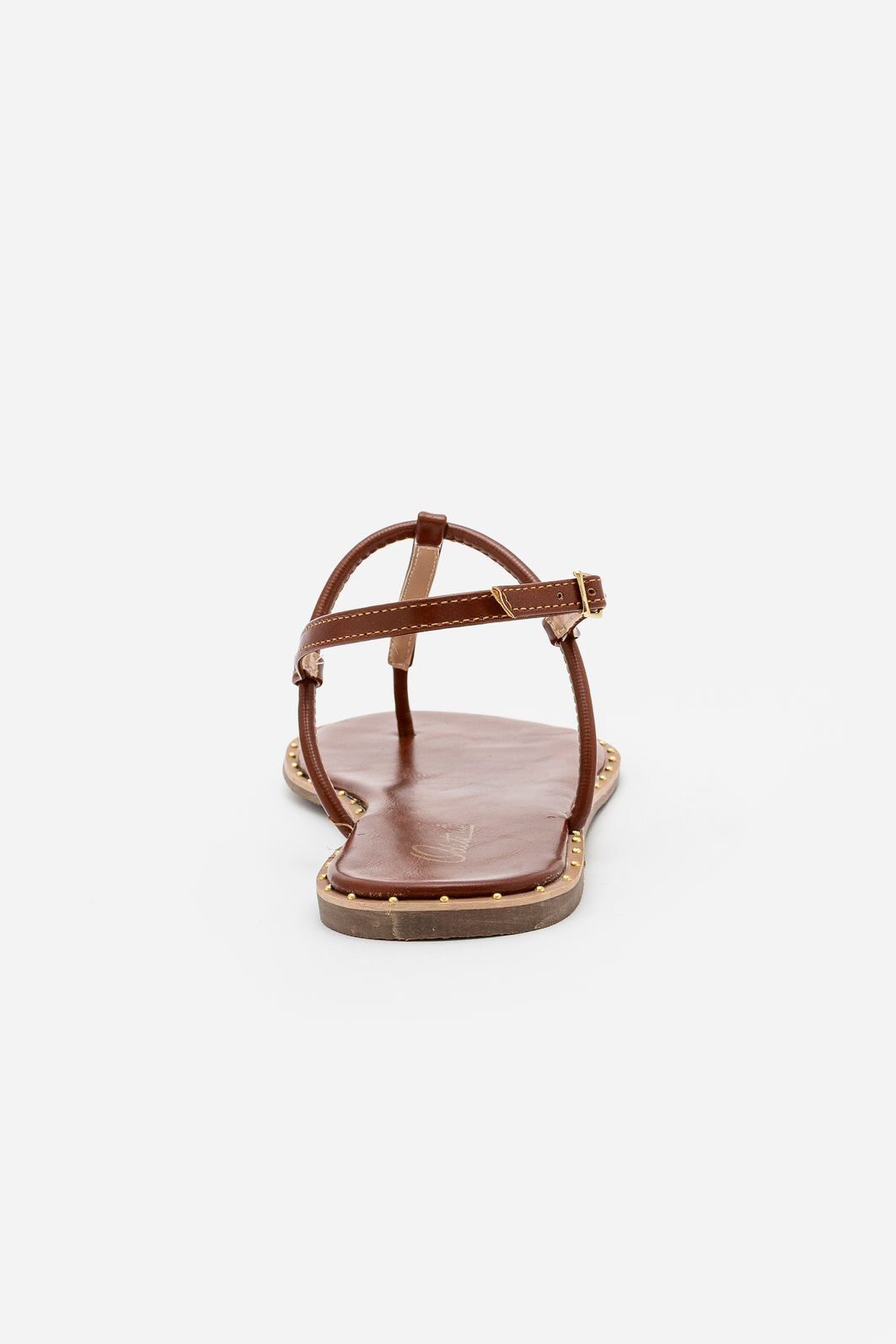 Rasteira Minimalista com Vira e Rebites Tostado Rasteira Minimalista com Vira e Rebites Tostado