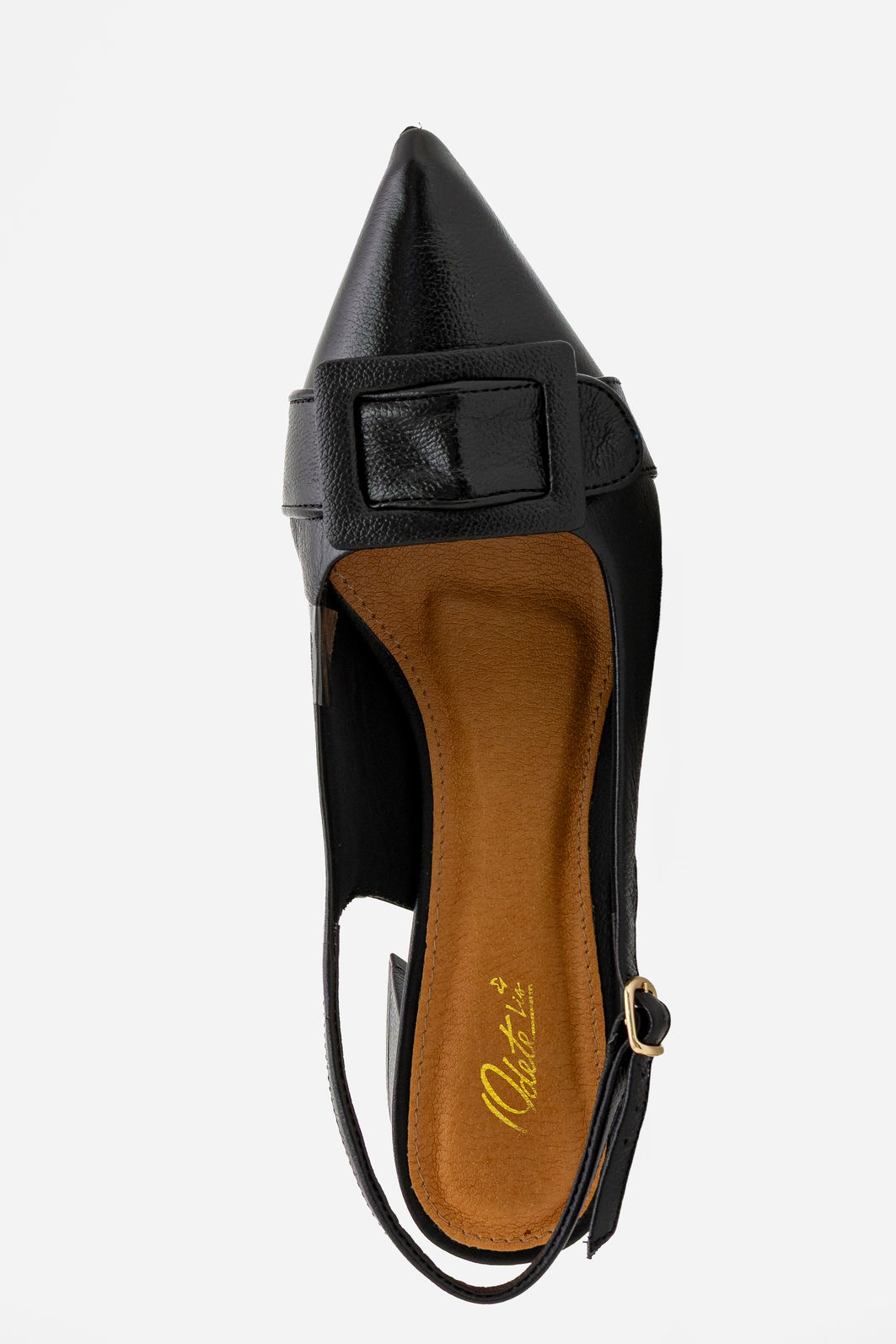 Chanel em Couro com Fivela e Salto Bloco Preto Chanel em Couro com Fivela e Salto Bloco Preto
