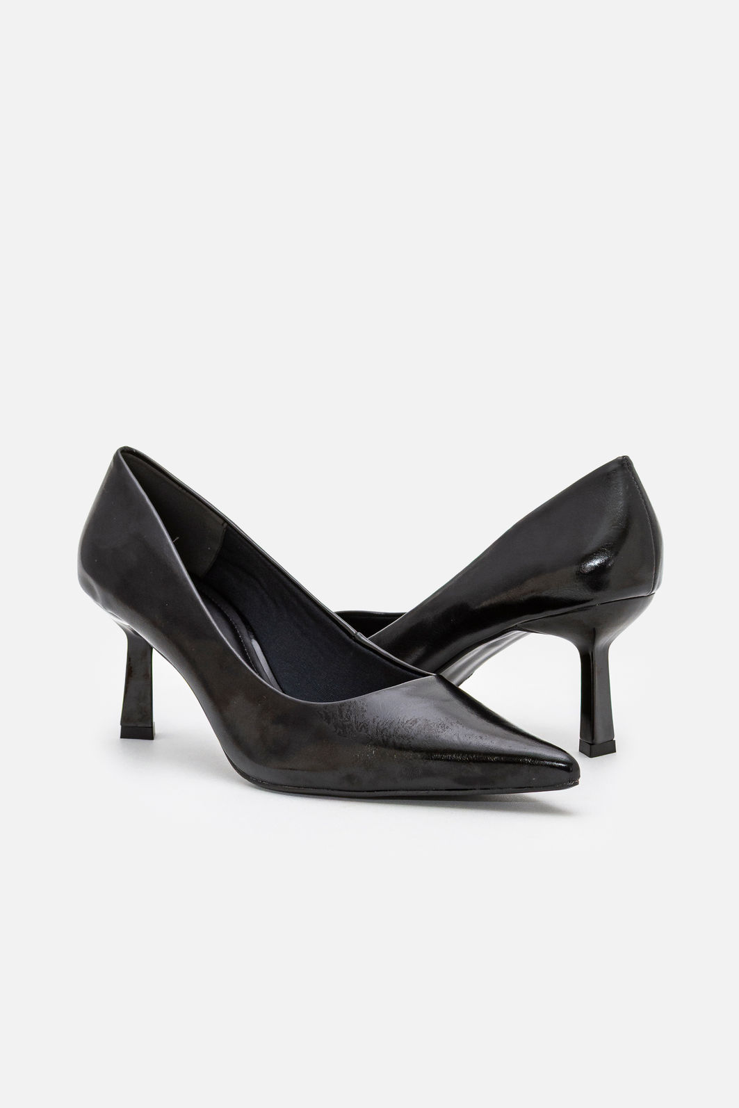 Scarpin Clássico com Salto Geométrico Preto Scarpin Clássico com Salto Geométrico Preto