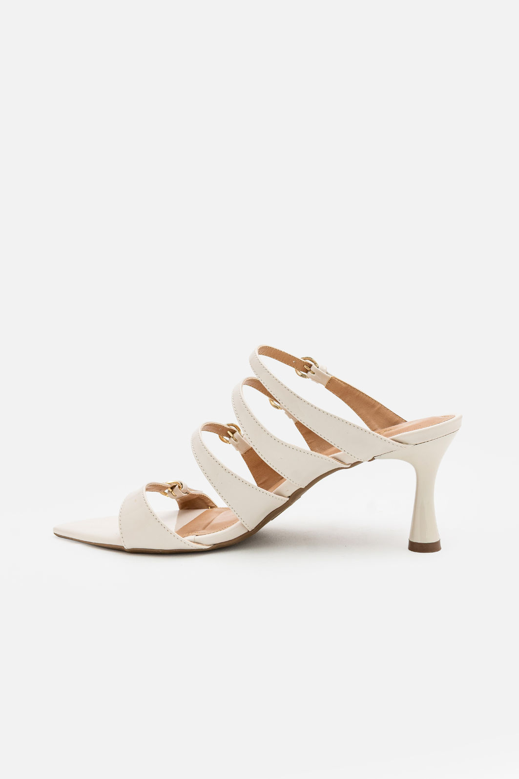 Mule Poderosa com Bico Folha Ajustável Off White Mule Poderosa com Bico Folha Ajustável Off White