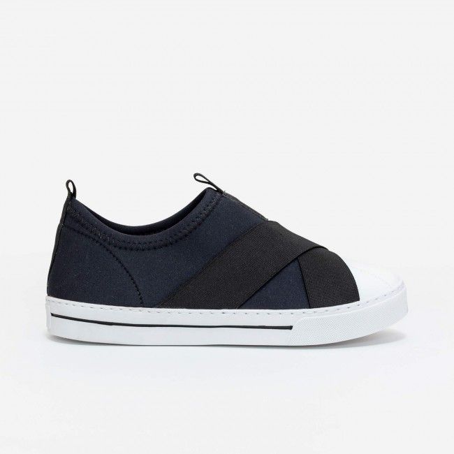 Tênis em Neoprene com Elástico Preto Tênis em Neoprene com Elástico Preto