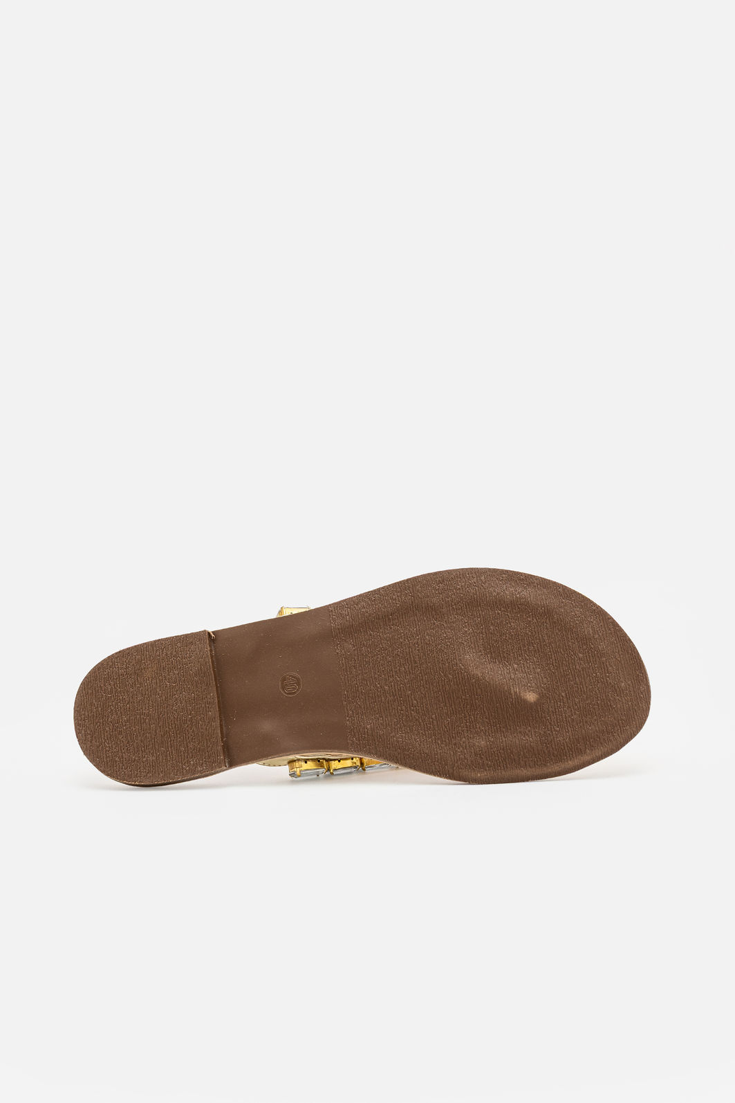 Rasteira de Dedo com Pedras Coloridas Champagne Rasteira de Dedo com Pedras Coloridas Champagne