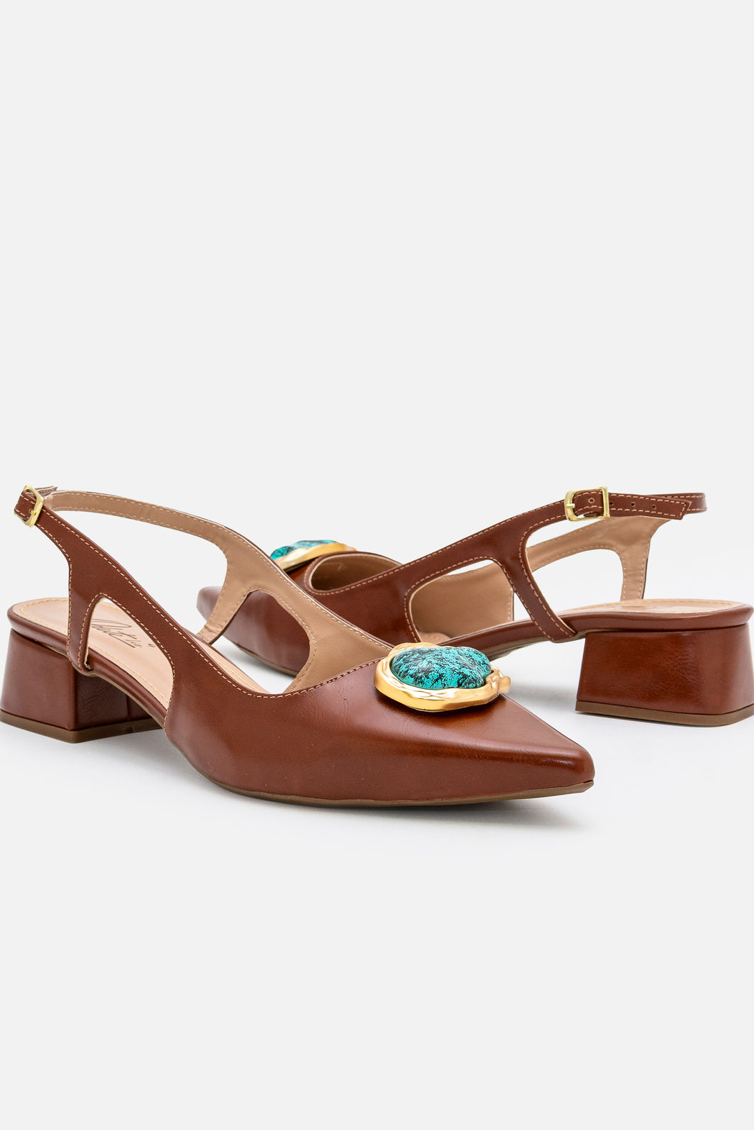 Chanel com Pedra Orgânica Azul Tostado Chanel com Pedra Orgânica Azul Tostado