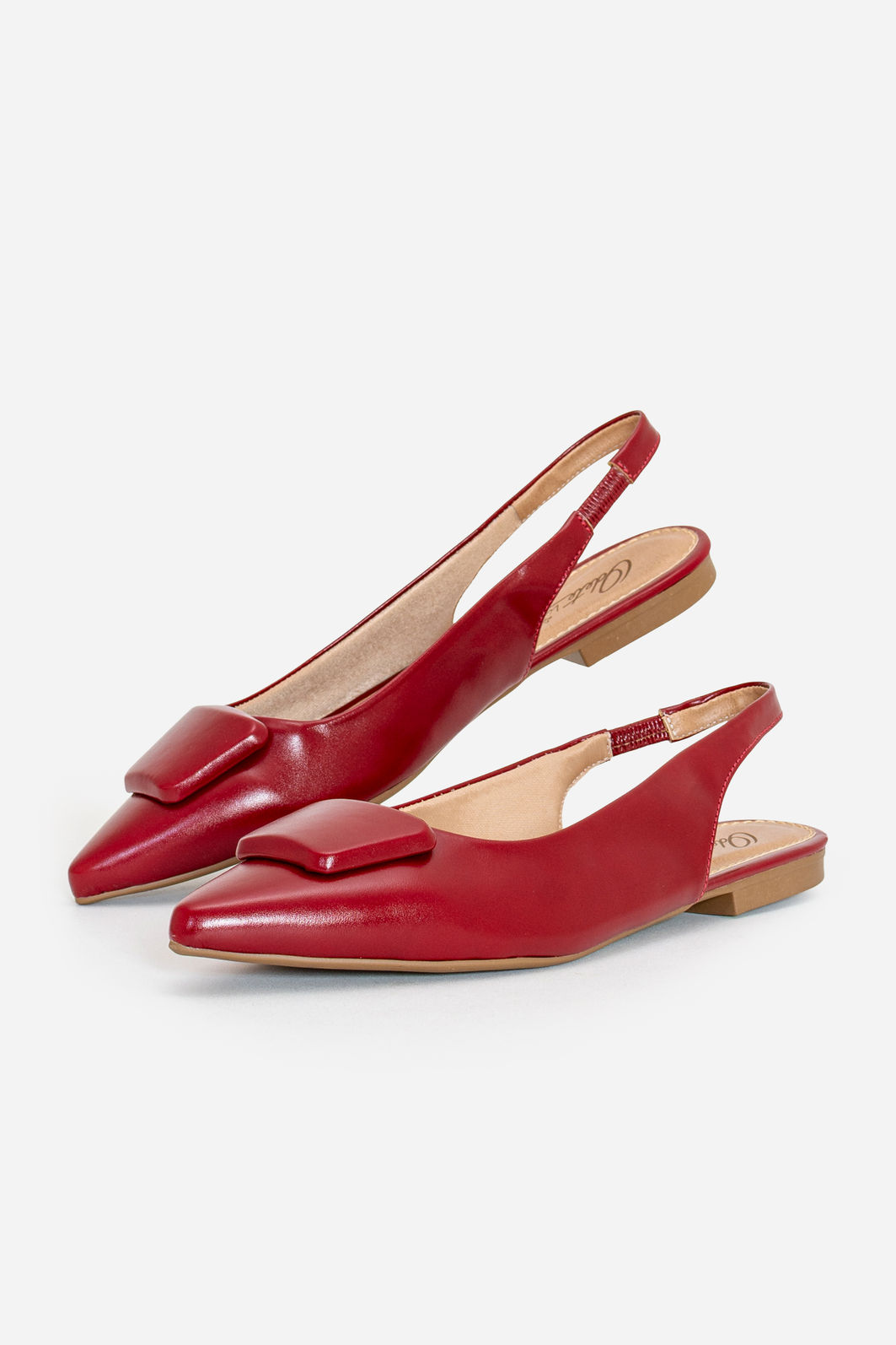 Slingback com Enfeite Rasteiro Bordô Slingback com Enfeite Rasteiro Bordô