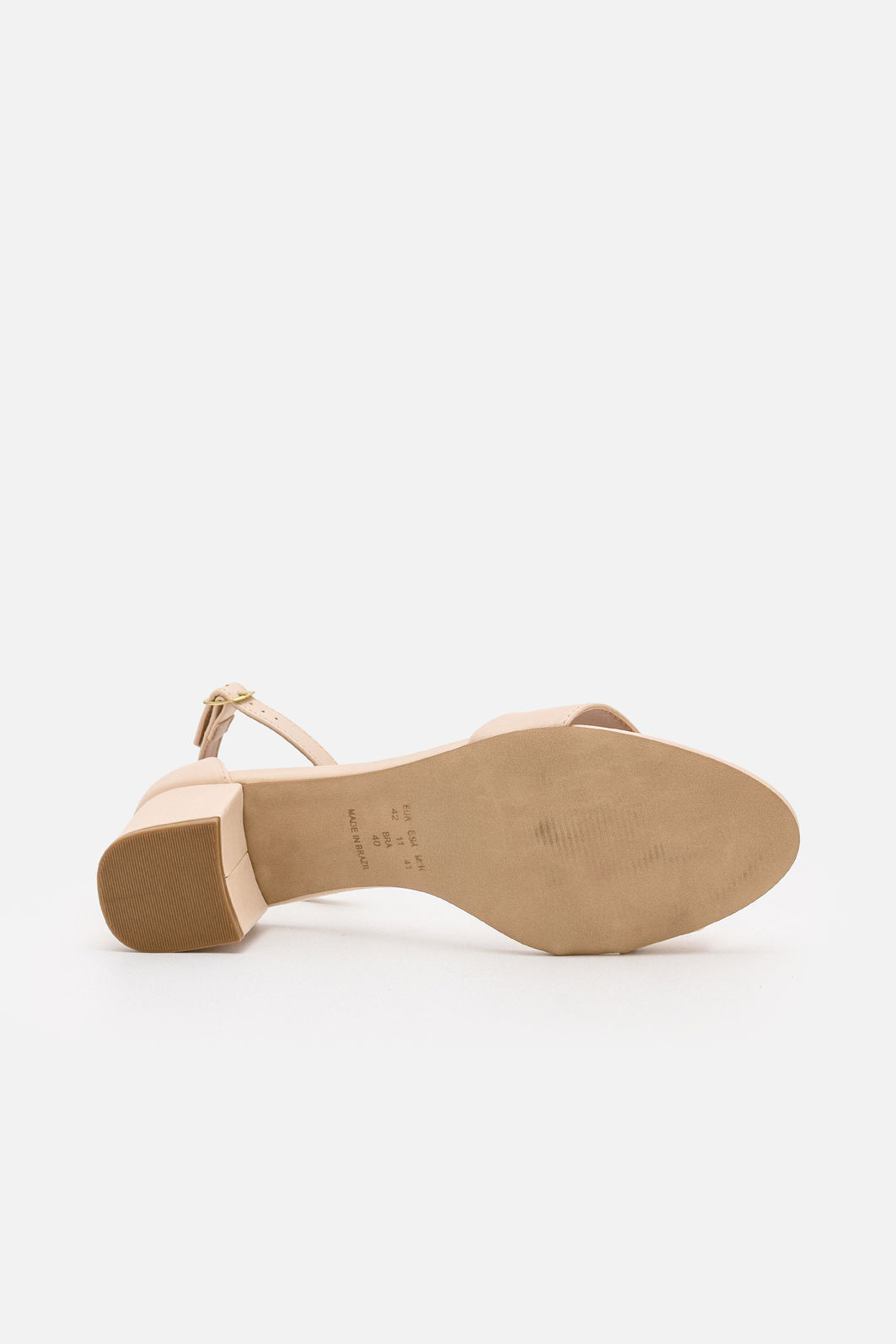 Sandália Tem que ter Salto Bloco Amêndoa Sandália Tem que ter Salto Bloco Amêndoa