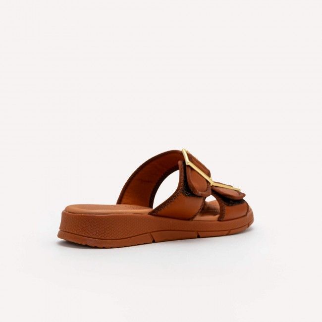 Tamanco Confort Fivelas Tostado Tamanco Confort Fivelas Tostado