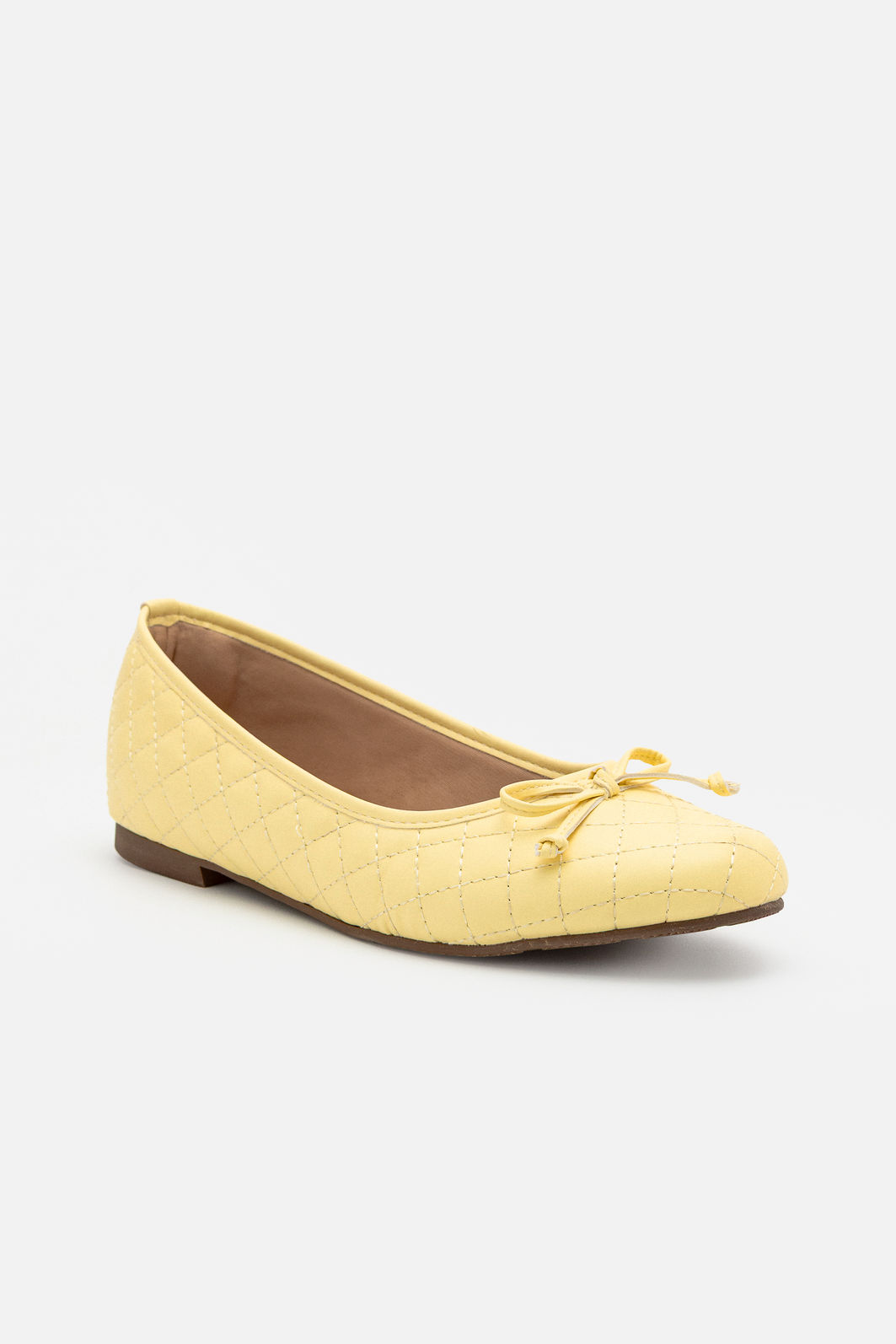 Sapatilha Delicada em Matelassê Amarelo Sapatilha Delicada em Matelassê Amarelo