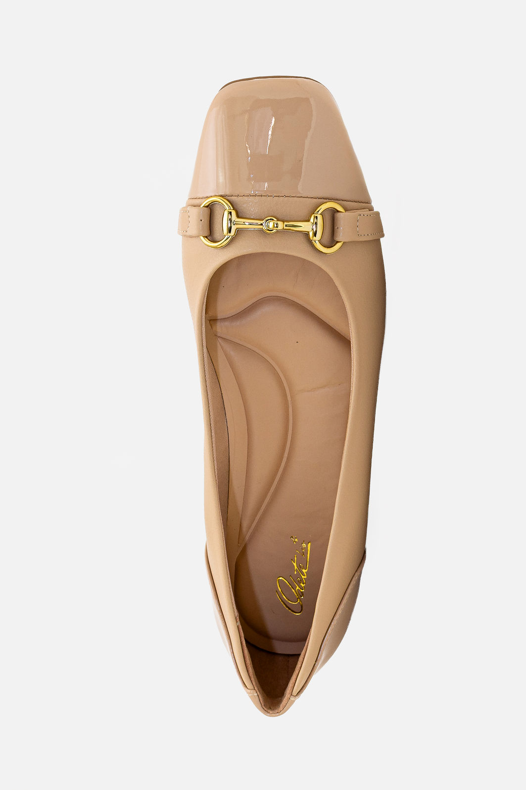 Scarpin com Enfeite Bico Quadrado Amêndoa