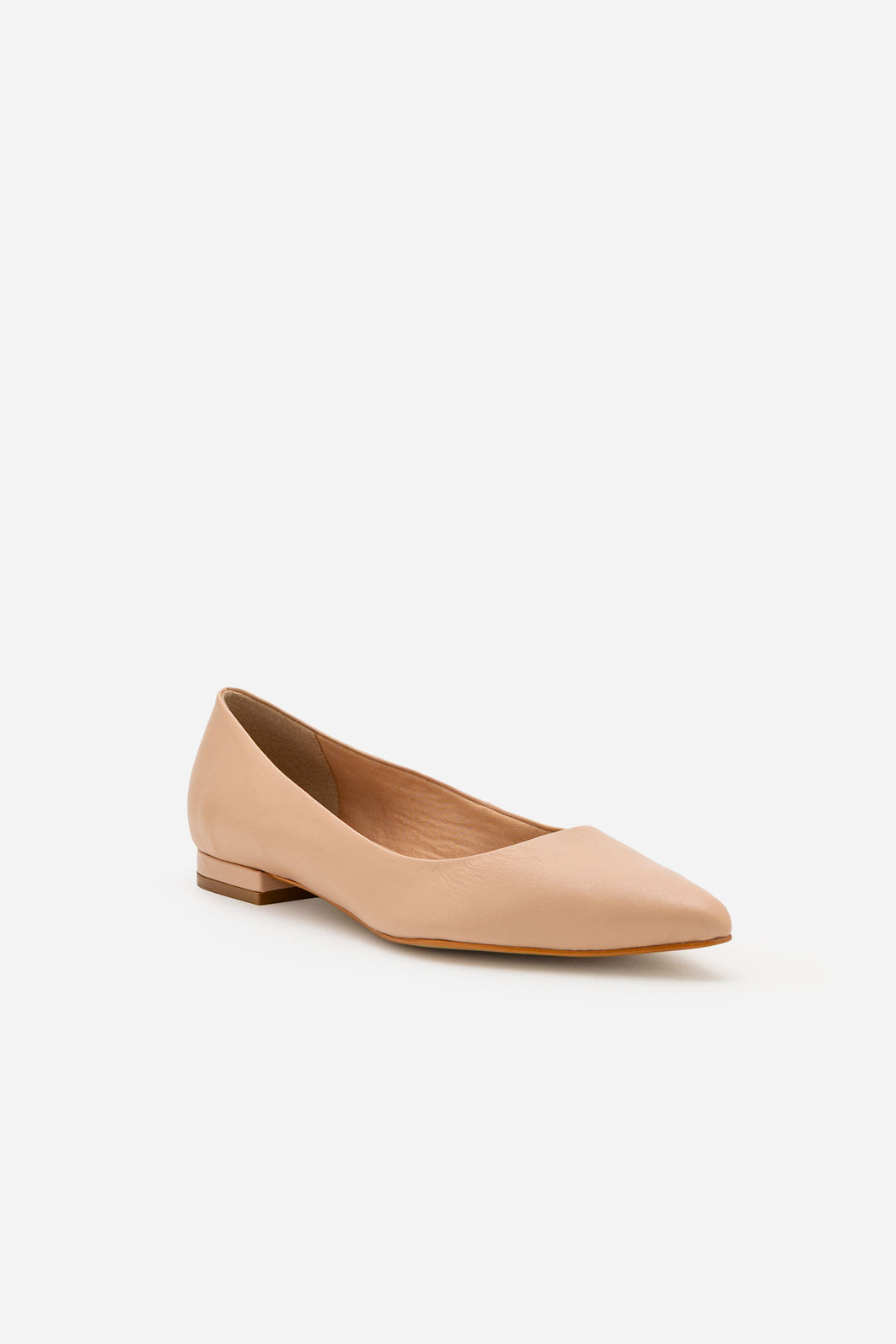Sapatilha em Couro Elegante Amêndoa Sapatilha em Couro Elegante Amêndoa