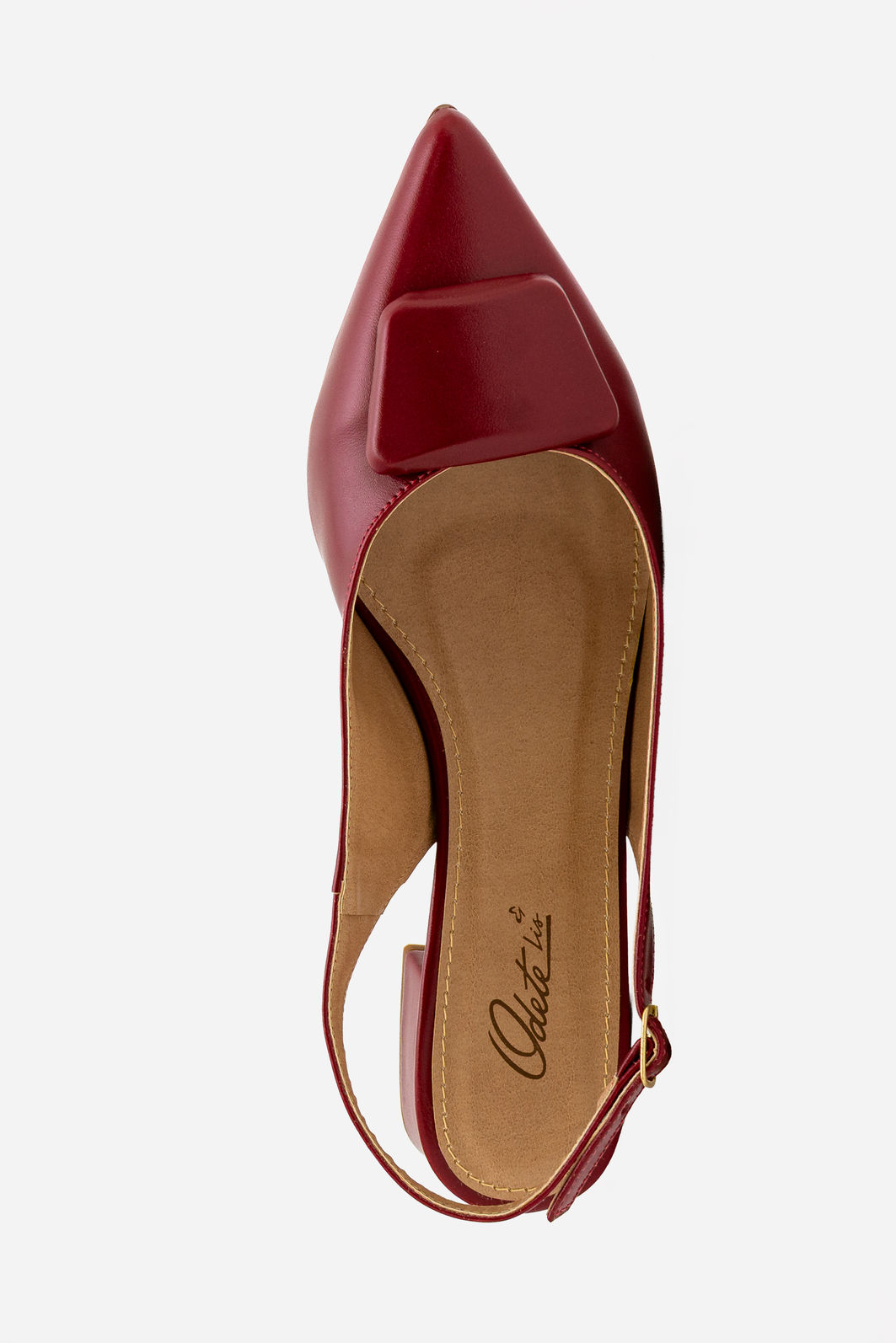 Chanel com Enfeite e Salto Baixo Bordo