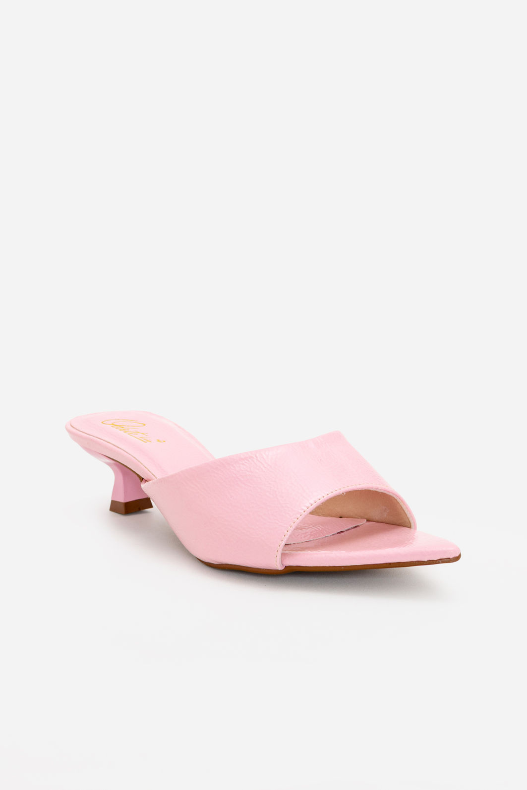 Mule com Tira Larga e Salto Baixo Rosa Claro Mule com Tira Larga e Salto Baixo Rosa Claro