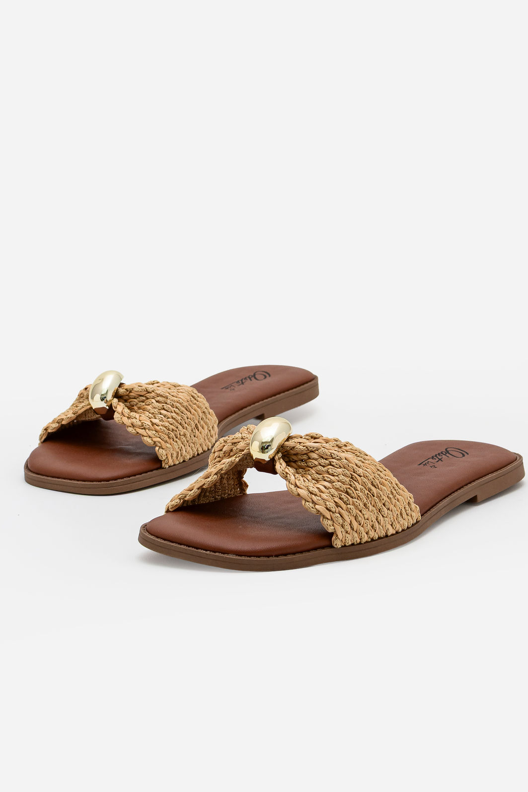 Rasteira com Tira em Palha Tostado Rasteira com Tira em Palha Tostado