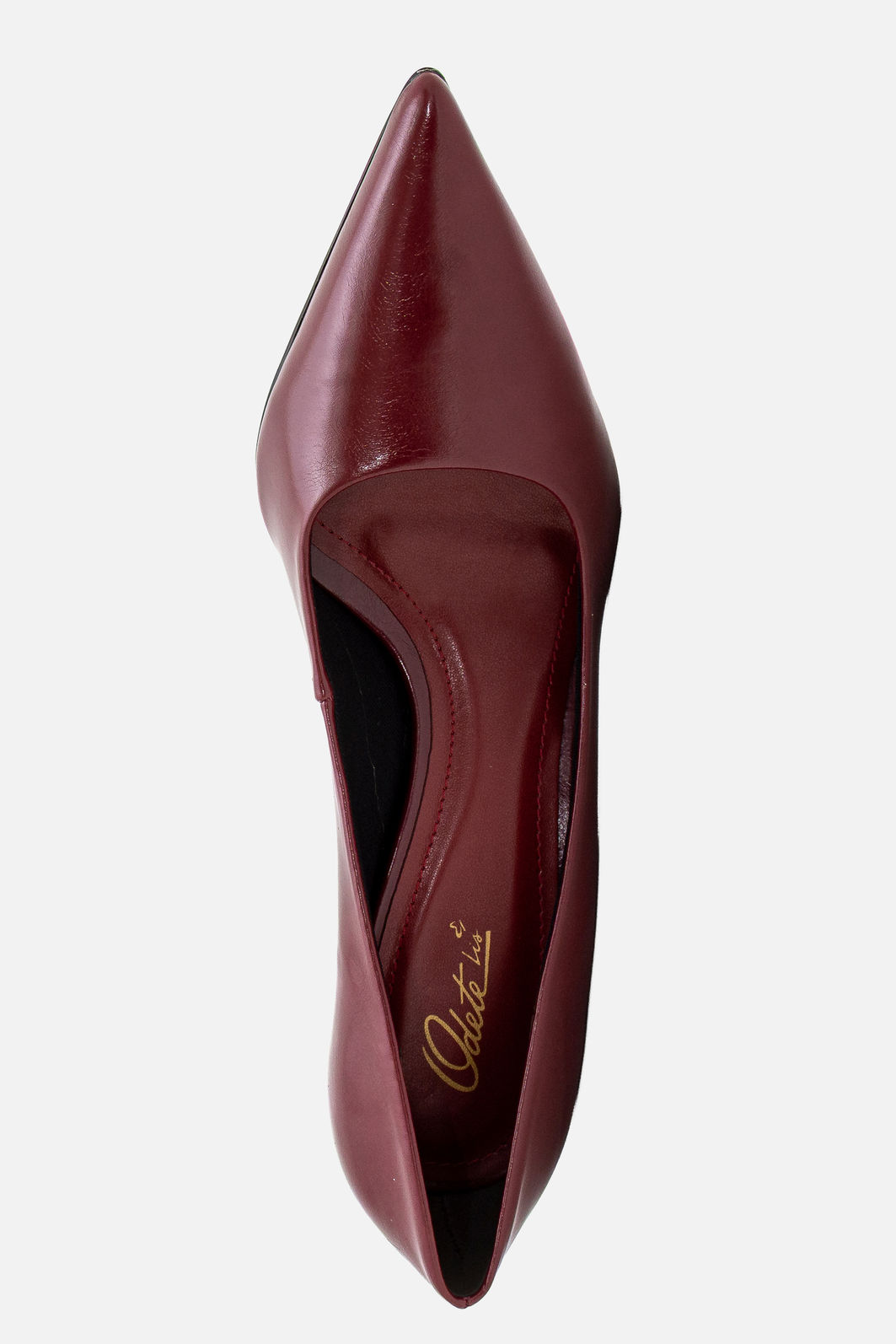 Scarpin Clássico com Salto Geométrico Bordo