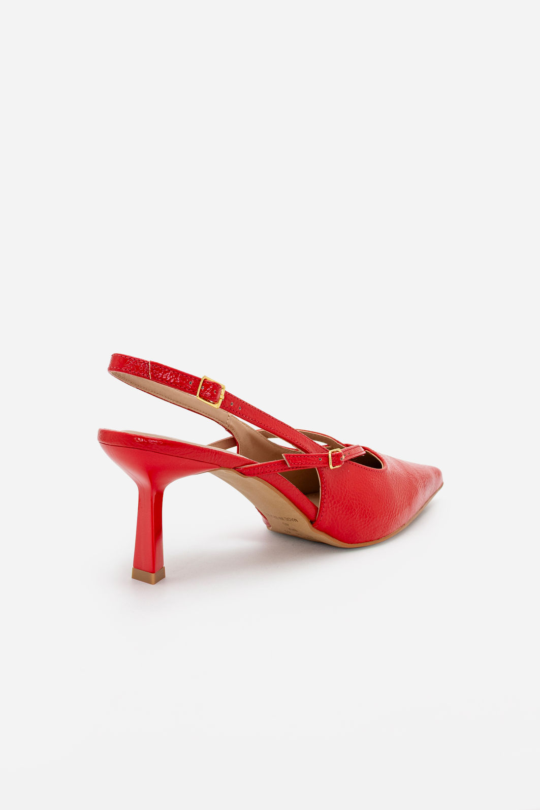 Chanel com Salto Geométrico Vermelho Chanel com Salto Geométrico Vermelho