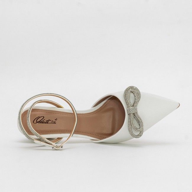 Chanel Infinitus com Salto Bloco Branco Chanel Infinitus com Salto Bloco Branco