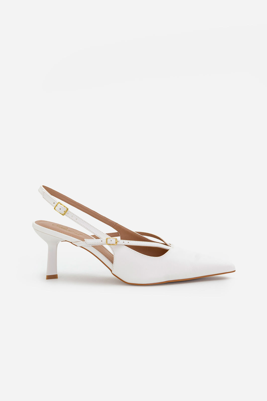 Chanel com Salto Geométrico Branco Chanel com Salto Geométrico Branco