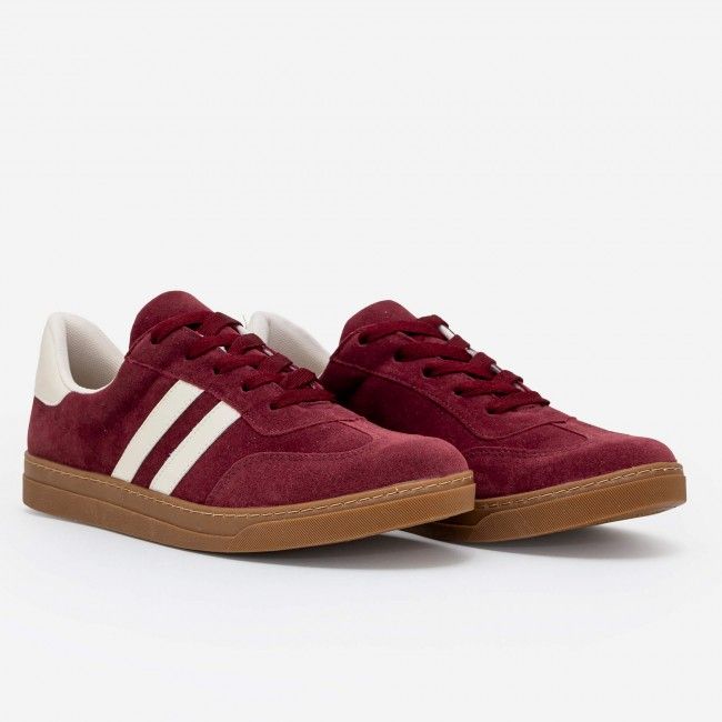 Tênis Casual em Camurça Bordo