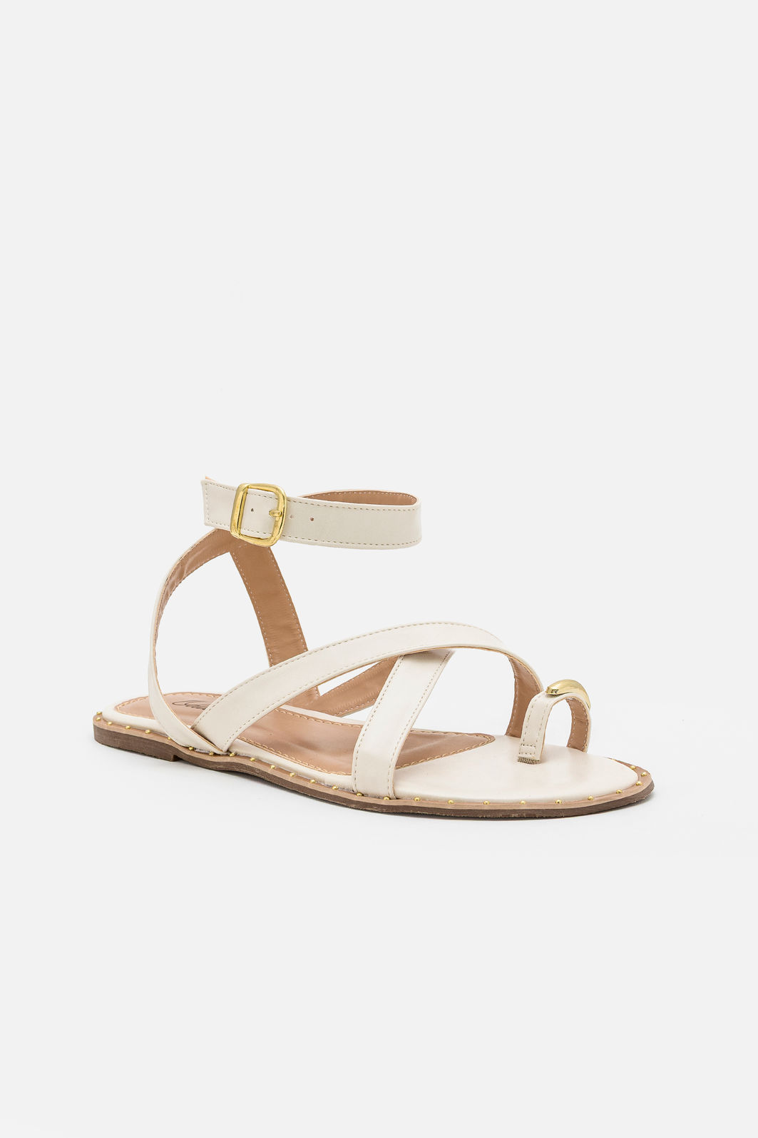 Rasteira Estilosa com Dedão Off White Rasteira Estilosa com Dedão Off White